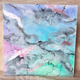 "Emotional Landscapes” – A Pair of Abstract Paintings item