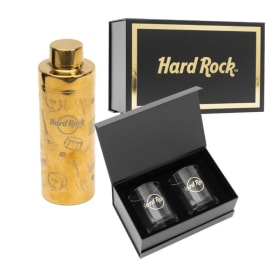 Hard  Rock Cafe Shaker and Whiskey Glass item