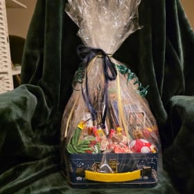 RocketFizz candy gift basket, video gamer item
