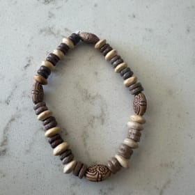 Artisan Striped Bead Bracelet item