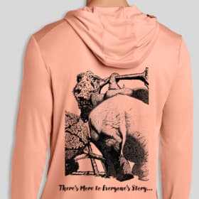 Long Sleeve UV Athletic Hoodie (Salmon - L) item