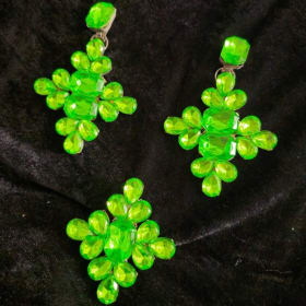 Peridot Earrings and Ring Set. item