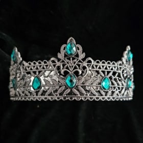 Mens Silver and Emerald Crown item