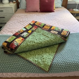 Hand-Stitched King Size Quilt item