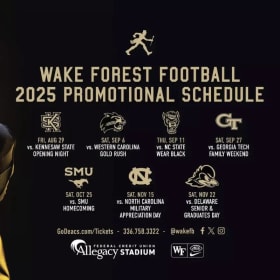 4 Tickets for a Wake Forest Football Home Game item