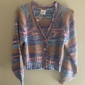 Multi-Colored Button-Up Sweater by Gilli - $55 Value item