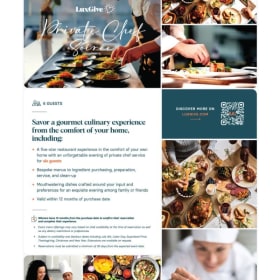 Private Chef Soiree item