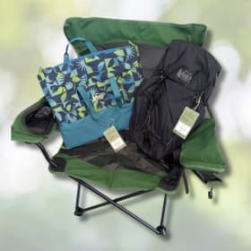 Camp Chair, Backpack, and Cooler. Value $145 item