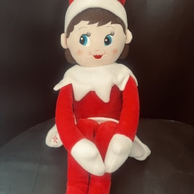 Vintage Giant Elf On A Shelf Girl Plush Doll 25” Long item