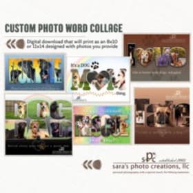 Custom Photo Word Collage item