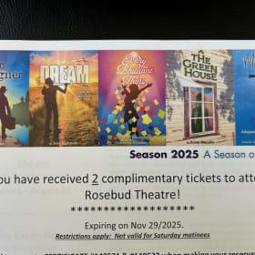 Two Tickets to Rosebud Theater item