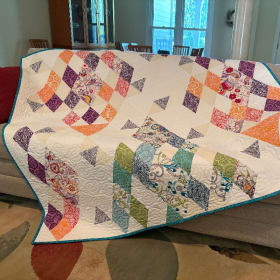 Throw-Sized Quilt Hand-Crafted by Karen Vanderlinden item