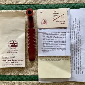 COLLECTOR'S ITEM: Pipestone Carved Pipe item