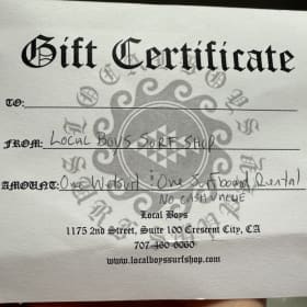 Local Boys Surf Gear Rental item