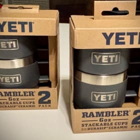 YETI Ice Cooler + 4 RAMBLER Stackable Cups item