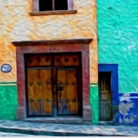 Blue, Green & Orange Wall item