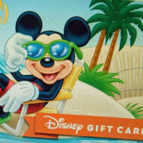 Mickey Mouse Sunbathing Disney Gift Card item