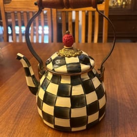 Vintage Mackenzie Childs Courtly Check Tea Kettle item