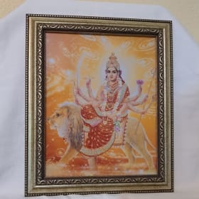 Beautiful Framed 8 and 1/2 x 11 photo of Durga item