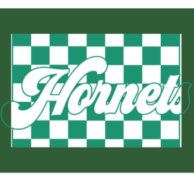🏁💚 Hornets Checkered Adult Tee – Azle Green Hoodie item