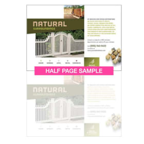 Business Ad - 1/2 page item