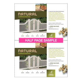 Business Ad - 1/2 page item