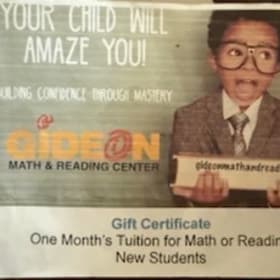 Gideon Tutoring Gift Certificate item