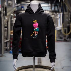 Unisex Adult Her Shot Classic Golf Girl Sweatshirt- Black item
