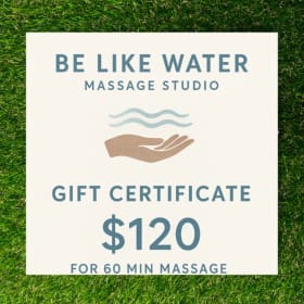 Be Like Water Massage item