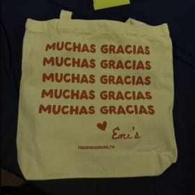 Tote bag + gift card + t-shirt item