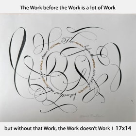 Lettering 2 The Work before the Work is a lot of Work...1 item