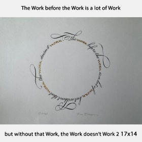 Lettering 3 The Work before the Work is a lot of Work...2 item