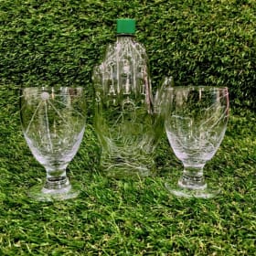 “Set Sail” Hand-etched Glass and Bottle Set item