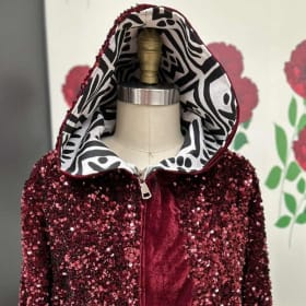 Original Red Sequin Bomber Jacket item