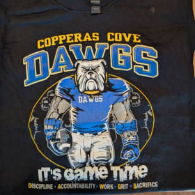 Black Adult "DAWG" Cotton T-Shirt item