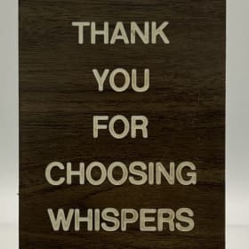 Thank you for Choosing Whispers item