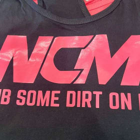 Women's Tank Large Black with Pink item