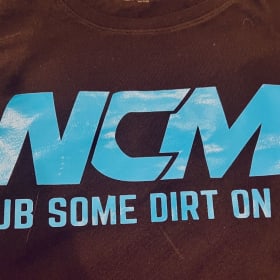 Womens XXL Tshirt Blue on Black item