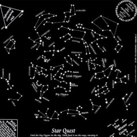 glow in the dark constellation bandana item