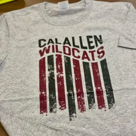 Youth X-Large Cotton "Calallen Wildcats Flag" item