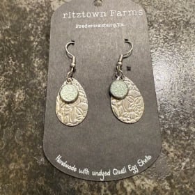 Silver Oval Dangles item