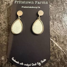 Silver Oval Dangles item