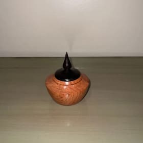 Hand Turned Rosewood box item