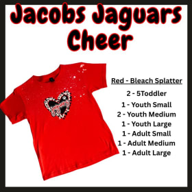 Red - Bleach Splatter size 5 Toddler item