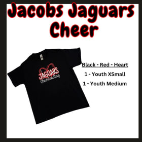 Black - Red - Heart Size Youth XSmall item