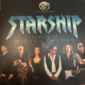 Signed Starship Poster on foamboard item
