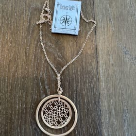 rose gold necklace & earrings item