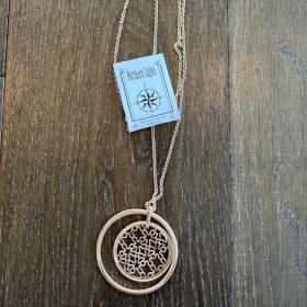 rose gold necklace & earrings item