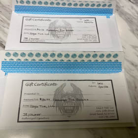 Eagle Tire Balance & Rotation Certificate item