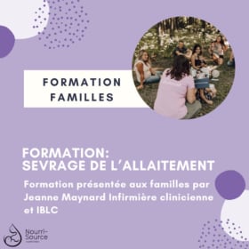 Formation : Le sevrage de l'allaitement pour les familles item